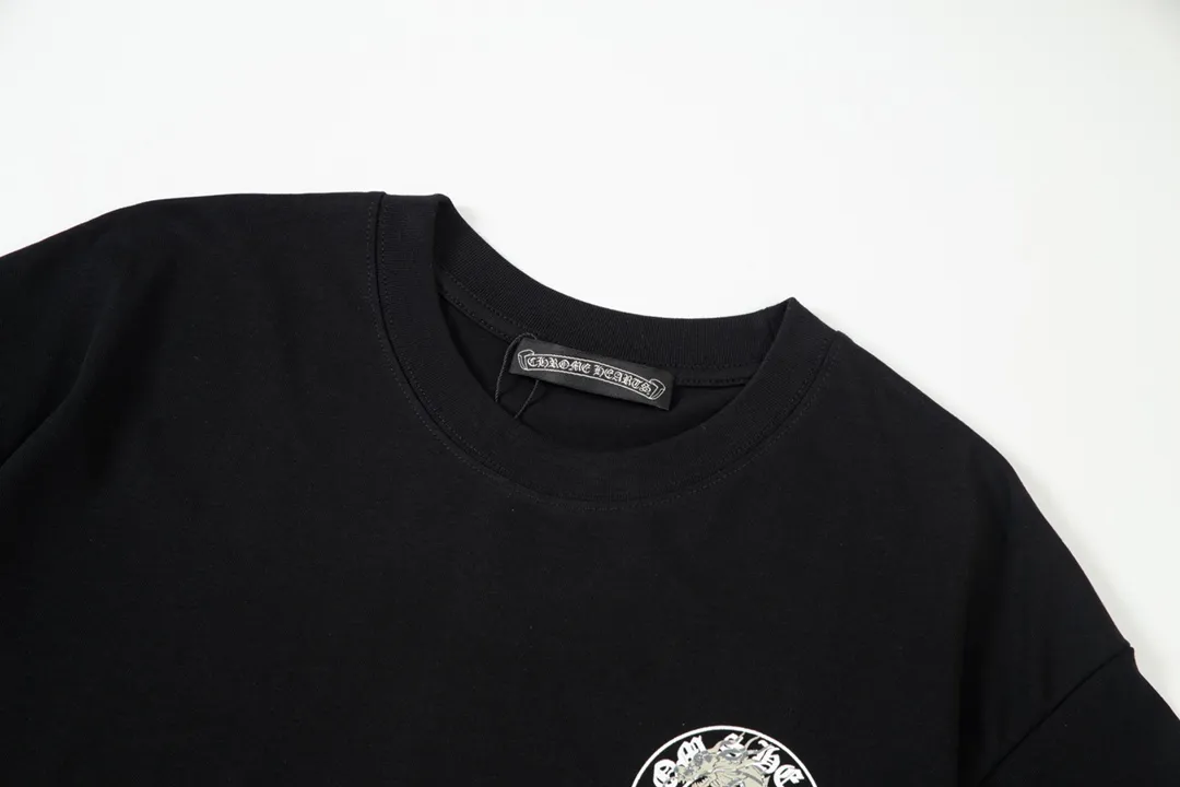 Chrome Hearts/ Logo Same Style T Versatile : Black Size：XS~L